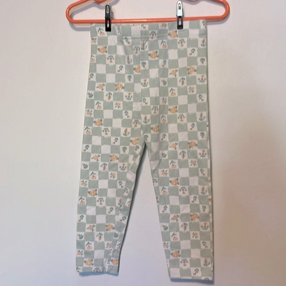 Carter's Floral Gingham Capri Leggings - Picture 1 of 4